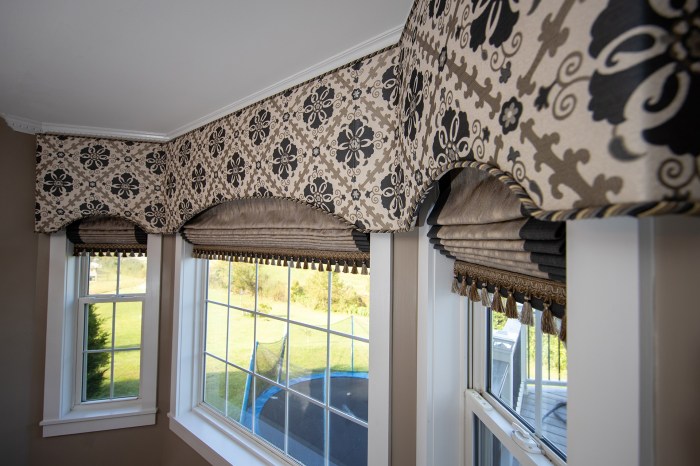 Fabric blinds drapery