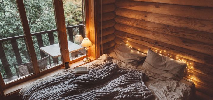 Rustic-style window treatments