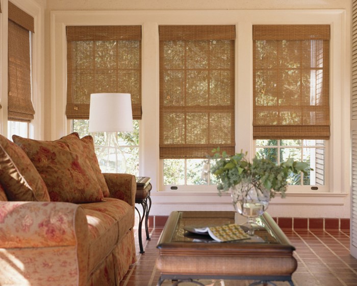 Blinds woven window wood luxury shades bamboo natural windows coverings woods shade levolor large treatments styles curtains cove spa drapes